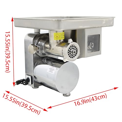 LGXEnzhuo Desktop Meat Grinder Cutting Machine Gray