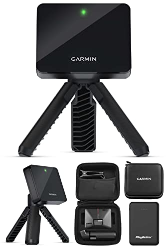 PlayBetter Garmin Approach R10 Portable Golf Launch Monitor & Simulator for Home Bundle with Protective Case & Tripod +Portable Charger