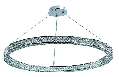 Maxim Eternity LED 40" Single Pendant Polished Chrome Silver
