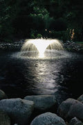 EasyPro Pond Products Starburst Mini Floating Fountain with LED Light Set Crystal