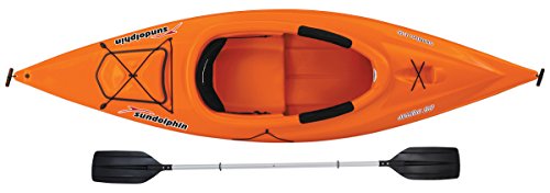 Sun Dolphin Aruba 10-Foot Sit-In Kayak with Paddle Tangerine