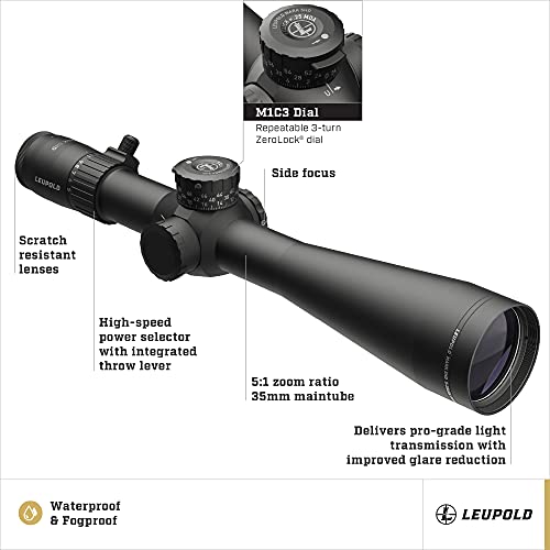 Leupold Mark 5HD 5-25x56mm M1C3 FFP Riflescope PR1-MOA Reticle