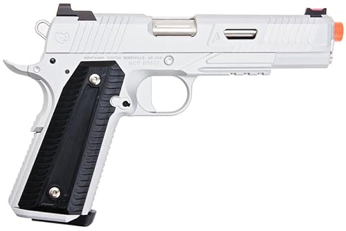 RWA Nighthawk Custom Agent 2 Green Gas Airsoft Pistol Cerakote Silver