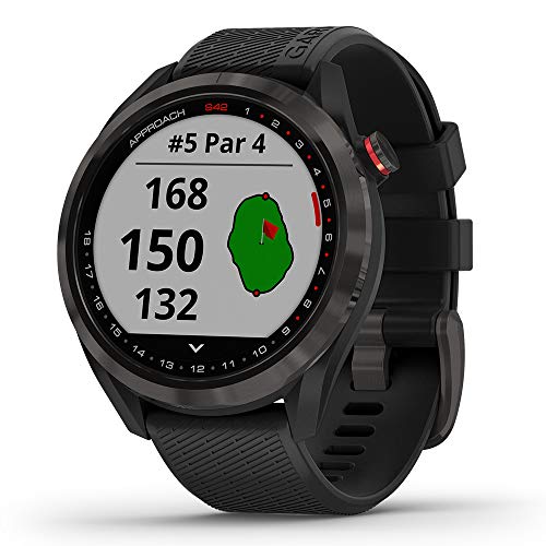 PlayBetter Garmin Approach S42 Golf GPS Watch Gunmetal/Black
