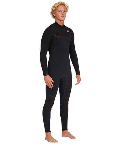 Billabong Mens 4/3mm Furnace Chest Zip Fullsuit Wetsuit Black 23 Large