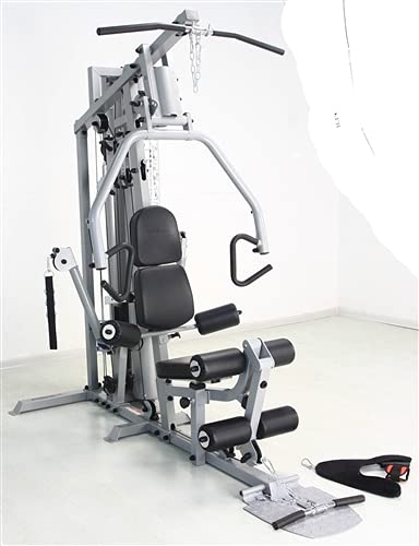 French Fitness X4 Home Gym System w/Leg Press Blue Black