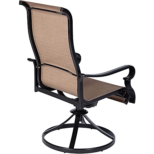Hanover Brigantine 7-Piece Modern Outdoor Dining Set Tan