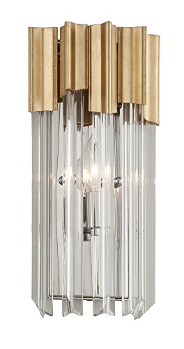 Corbett Lighting Charisma One Light Wall Sconce Gold Leaf