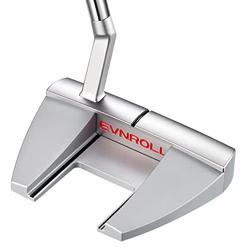 Evnroll 2023 EV5.2 Mallet Putter RH Satin Short Plumber TourTac White