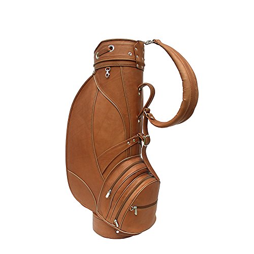 Piel Leather Deluxe 9in Golf Bag Brown