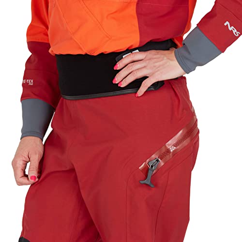 NRS Women's Axiom GORE-TEX Pro Dry Suit Poppy/Vino