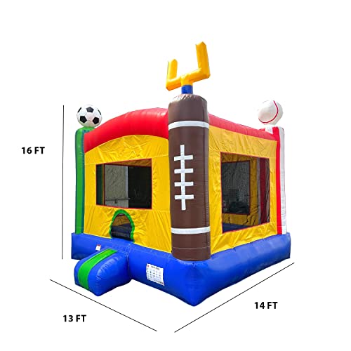 HERO KIDDO Sports Commercial Grade Bounce House with Blower