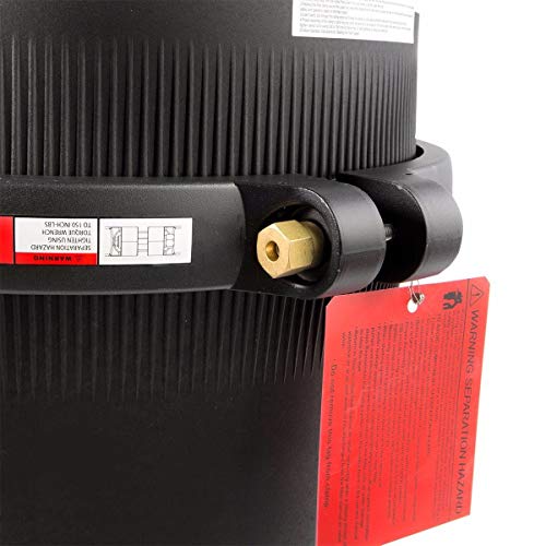 XtremepowerUS Pro-Series Pool Cartridge Filter In-Ground Swimming Pool and Spa Filter System Black