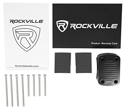 Rockville 2 Dual 8" Wakeboards with 6.5" Speakers & 6-Channel Amplifier Kit Black