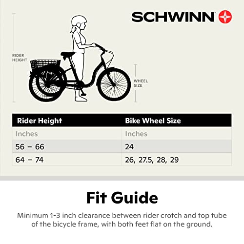 Schwinn Meridian Deluxe Adult Tricycle Bike 26-Inch Red
