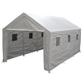 King Canopy Hercules 10x20 Ft Enclosure Kit Steel Frame 8-Leg White