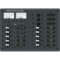 Blue Sea Systems 8068 DC 13 Position Toggle Branch Circuit Breaker Panel Compatible with White Switches