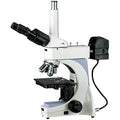 AmScope ME400TB Trinocular Metallurgical Microscope 40X-800X Blue