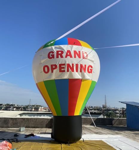 Air-Ads Supplies 20ft Inflatable Rainbow Hot Air Balloon Display Multicolor