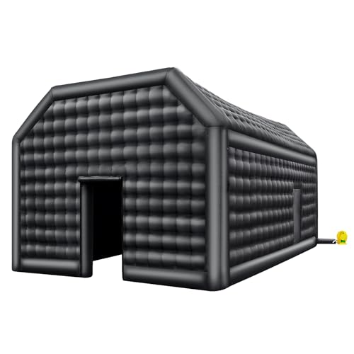 VEVOR Inflatable Nightclub Party Tent with Disco Lights, 26.2 x 19.7 x 13.1 Ft, Black
