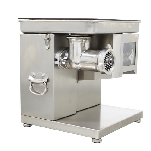 HQHAOTWU Electric Meat Grinder Stainless Steel Silver