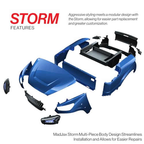 MADJAX Storm Body Kit for EZGO TXT Golf Cart Models | Cement Gray