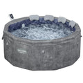 Bestway Carrara ThermaCore Inflatable Hot Tub Spa Grey Stone