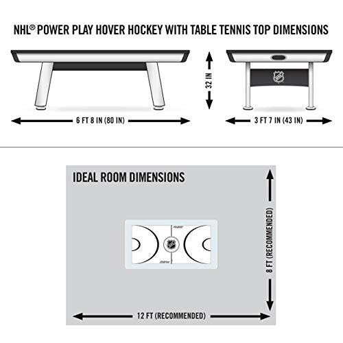 EastPoint Sports Hockey + TT Table White