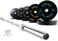 BalanceFrom Olympic Bumper Plate Weight Plate Set Black