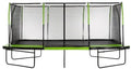 Upper Bounce Rectangle Trampoline Set with Premium Enclosure System Green/Black