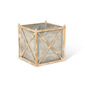 Park Hill Collection Manor Metal Estate Planter Large Aged Metal