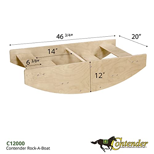 Contender Kids Birch Plywood Rocking Seesaw Natural