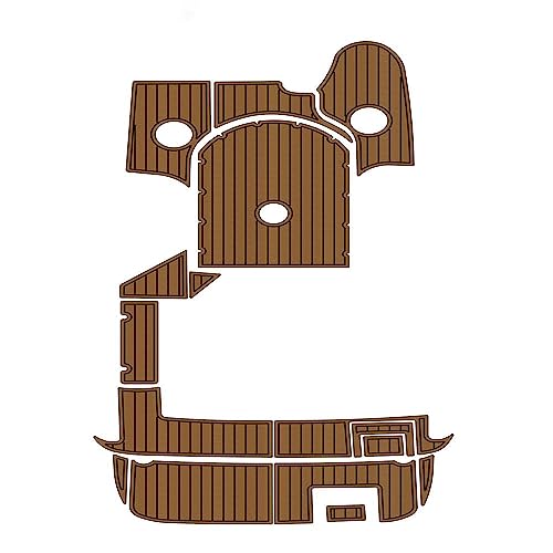 Valman EVA Faux Teak Decking Floor Mat for 2004 Rinker 232 Swim Platform - Multiple Color Options