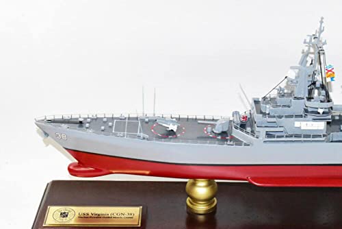 Squadron Nostalgia LLC USS Virginia CGN-38 Mahogany Scale Model Navy