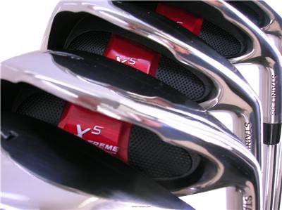 Extreme X5 Wide Sole iBRID Iron Set +1 inch Over Big & Tall Senior Men's Complete 8-Piece Set Black