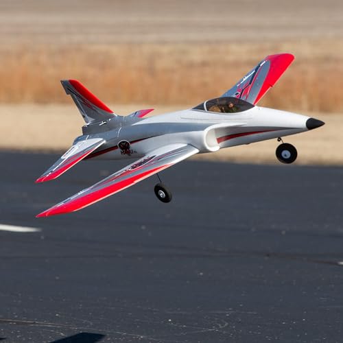 E-flite RC Airplane Habu STS 70mm EDF Jet RTF Basic Trainer Red