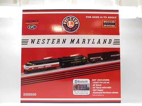 LIONEL TRAINS Western Maryland Hagerstown HOT Shot Legacy Freight Train Set Multicolor