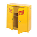 Sandusky Freestanding Steel Cabinet 43" W x 44" H x 18" D Yellow