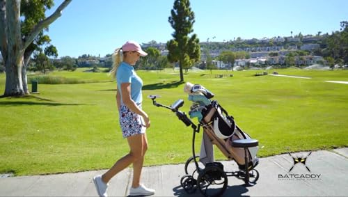 BAT-CADDY ELECTRIC GOLF CADDY X8R Remote Control Golf Push Cart Titanium Silver
