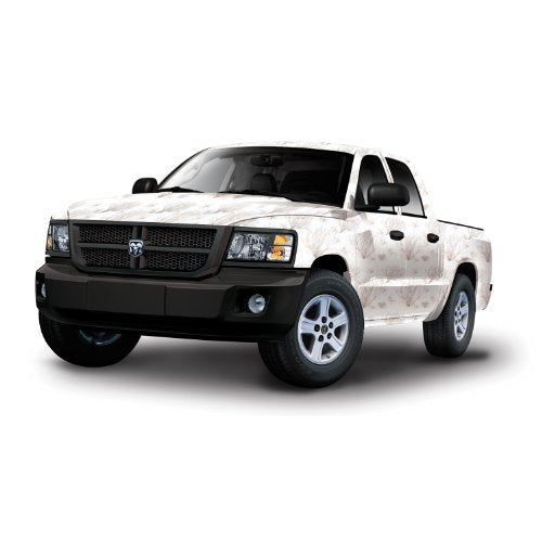 Mossy Oak Full Body Winter Brush Camouflage Auto Wrap - Camo Vinyl Matte Finish for Compact Truck