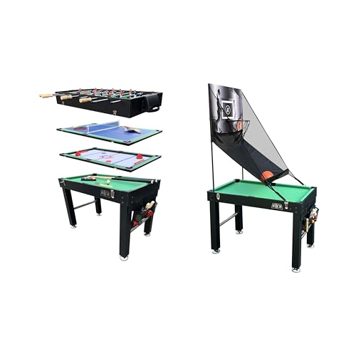 KICK Minotaur 48" 5-in-1 Multi-Game Table Black