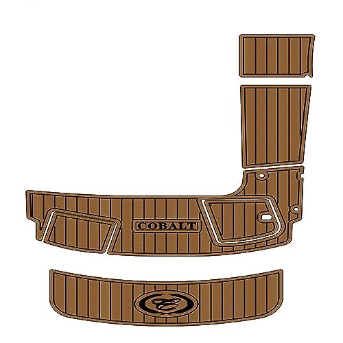 Zomanon Boat EVA Faux Teak Decking Floor Mat for 2005 Cobalt 246 Swim Platform - Multiple Color Options