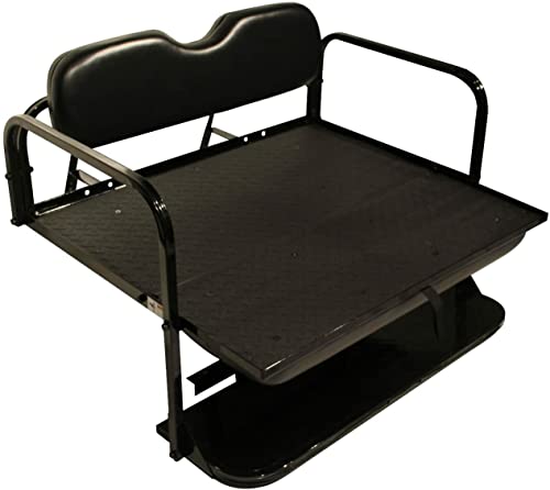 Performance Plus Carts Yamaha Golf Cart Flip Folding Rear Seat Kit Black