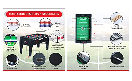 KICK Legend 55" Foosball Table Jet Black