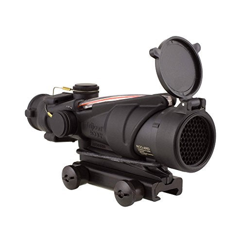 Trijicon ACOG 4x32 BAC Rifle Optic with Red Chevron Reticle Red