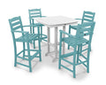 Polywood La Casa Café Bar Set Aruba/White