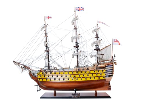 Old Modern Handicrafts HMS Victory Model Ship & Hat Combo Multi Color