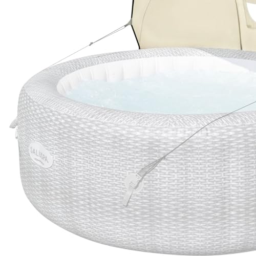 Bestway SaluSpa Sun Shade Canopy with Honolulu Inflatable Hot Tub Honolulu