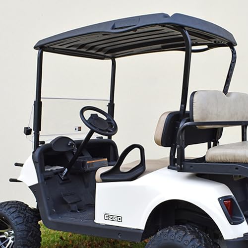 RHOX Red Hawk TOP-0056 Top Compatible With E-Z-GO RXV 613227 Factory Style Textured, Black Golf Carts Multi
