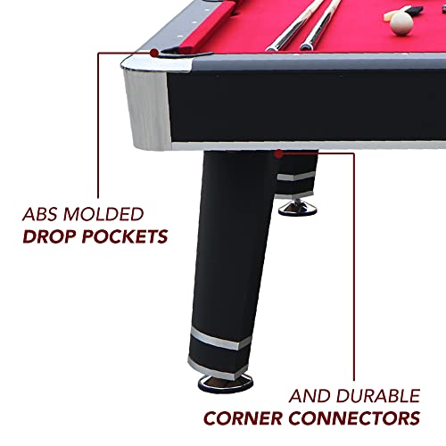 Hathaway Jupiter 7-ft Pool Table Black